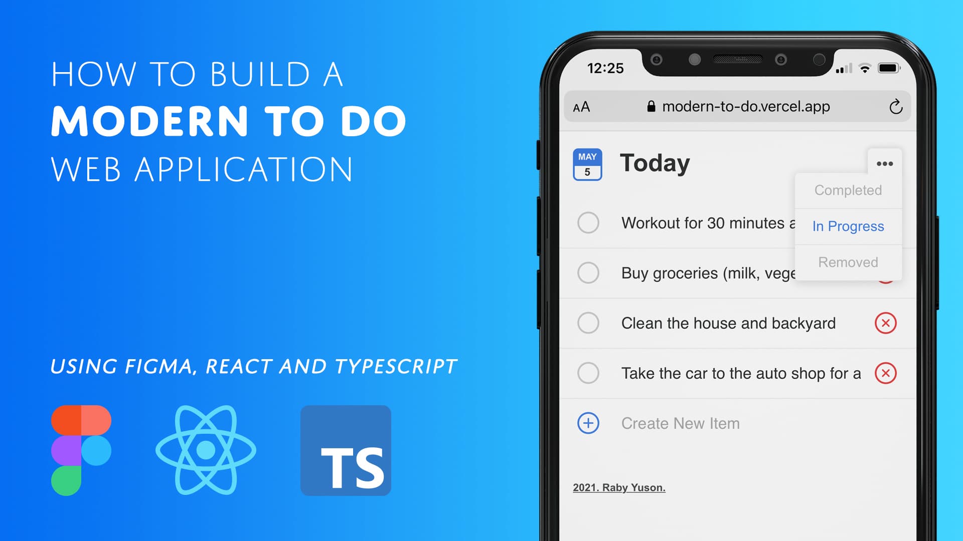 How to build a modern to do
